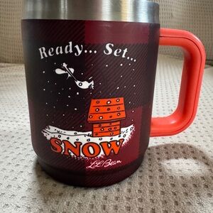L.L. Bean x Peanuts Snoopy “Ready...Set... Snow...” 14 oz Camp Mug